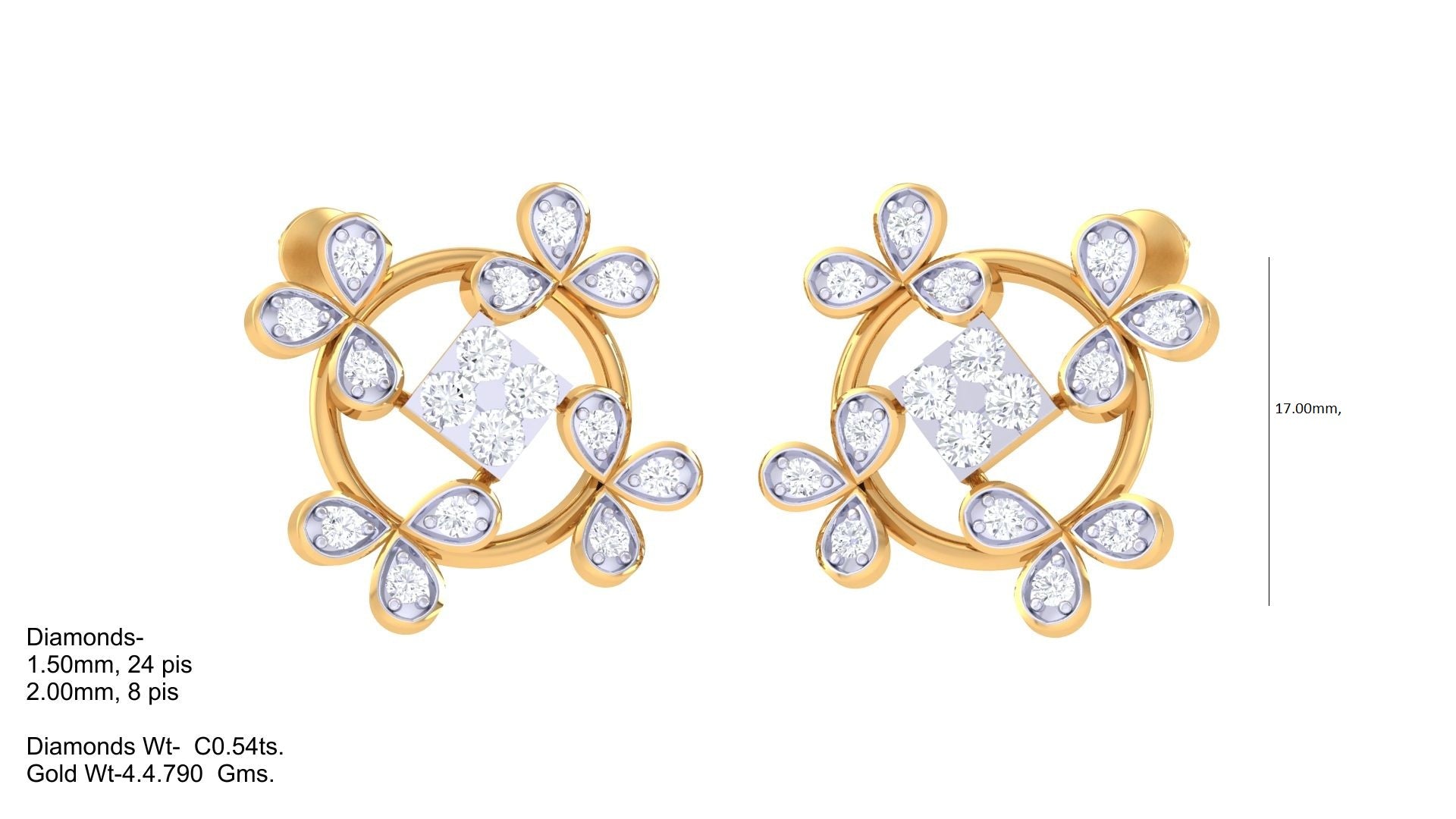 Radiant Flower Cluster Shine Earrings
