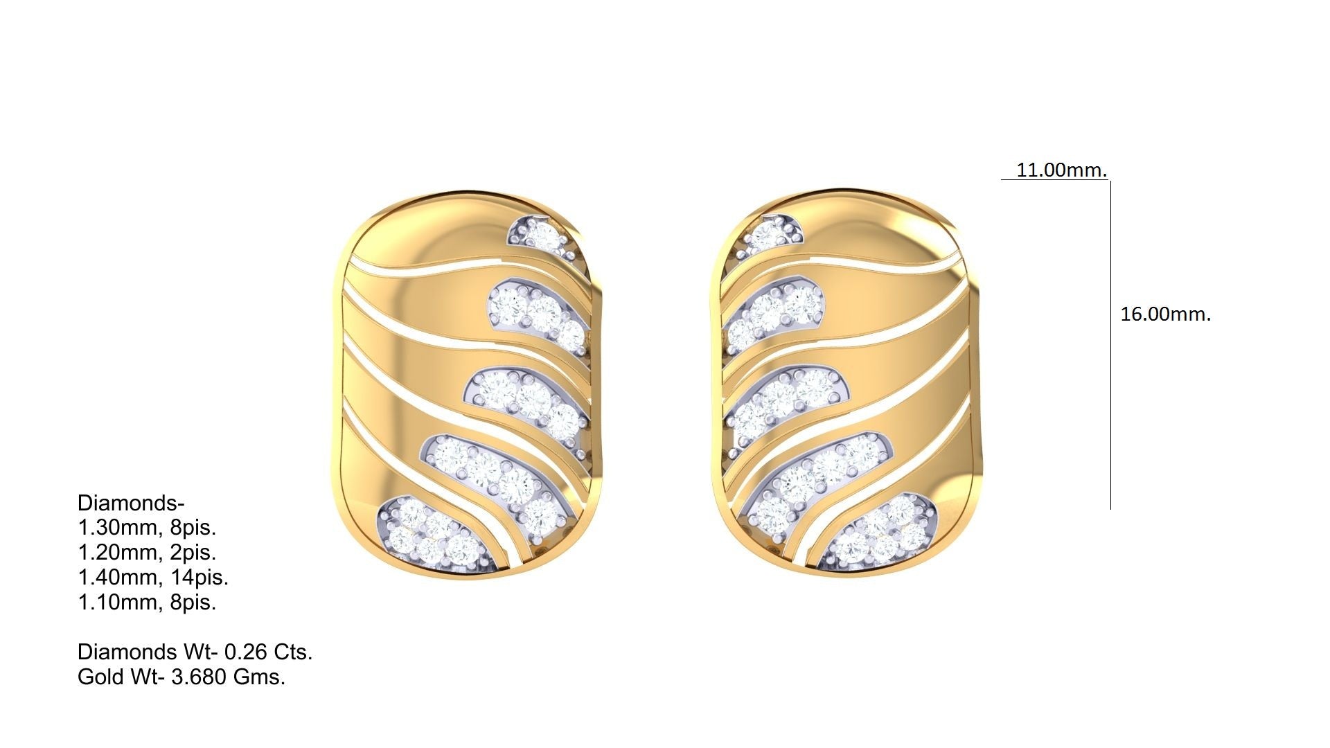 Elegant Gold Ball Top Earrings