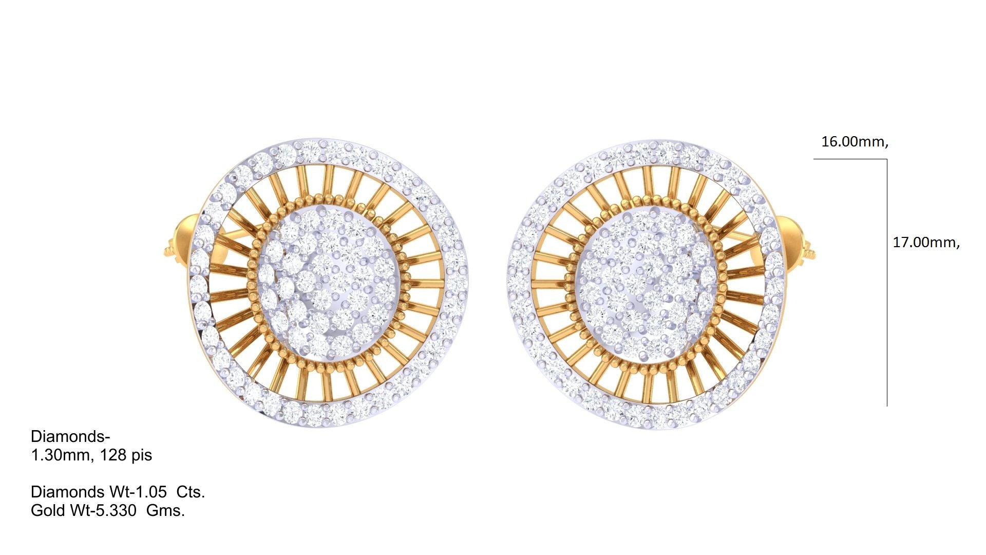 Elegant Circle Halo Shine Earrings