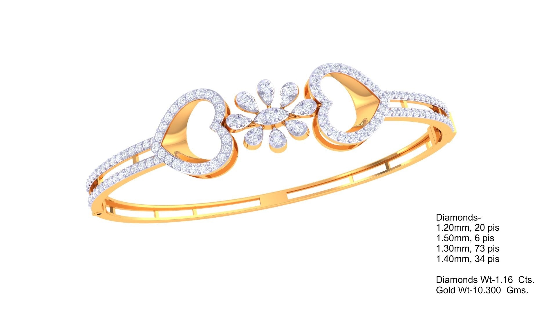 Romance Bloom Diamond Bangles