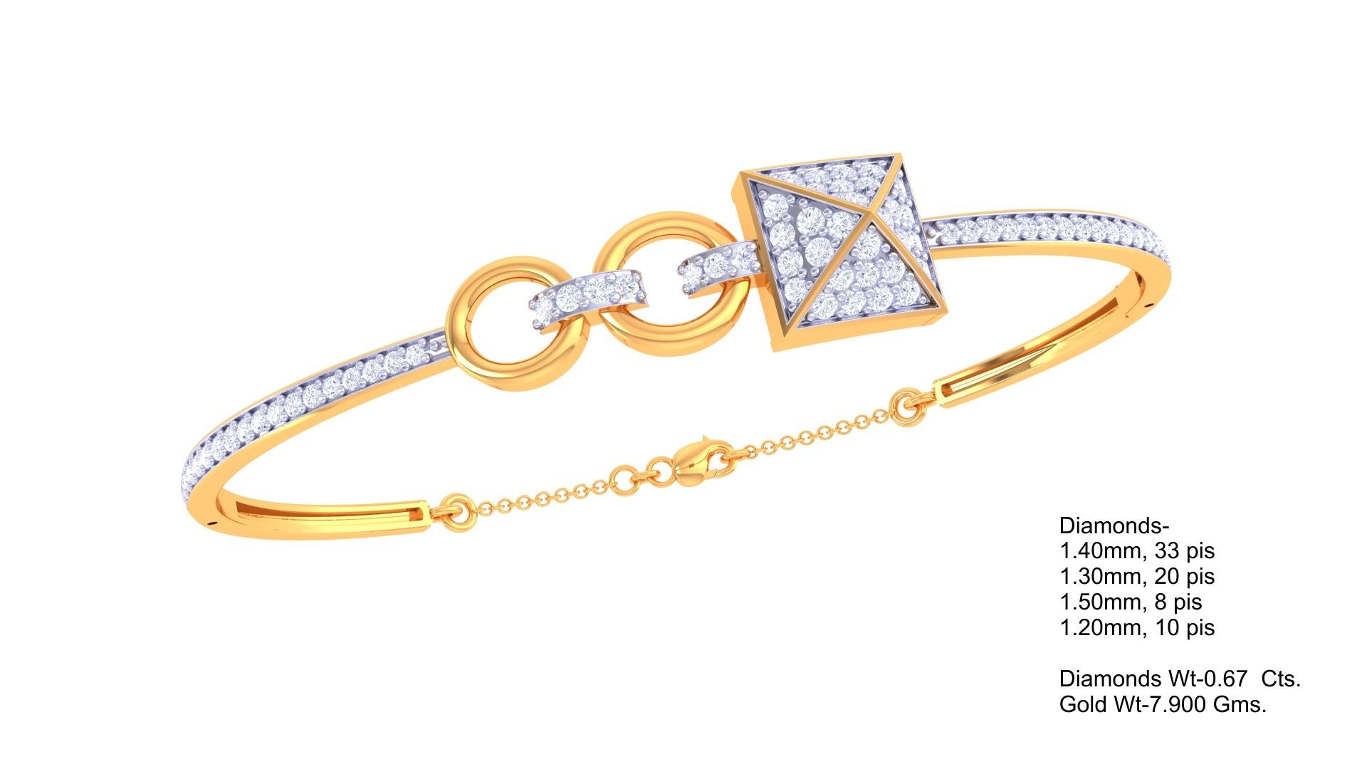 Sleek Charm Diamond Bangles