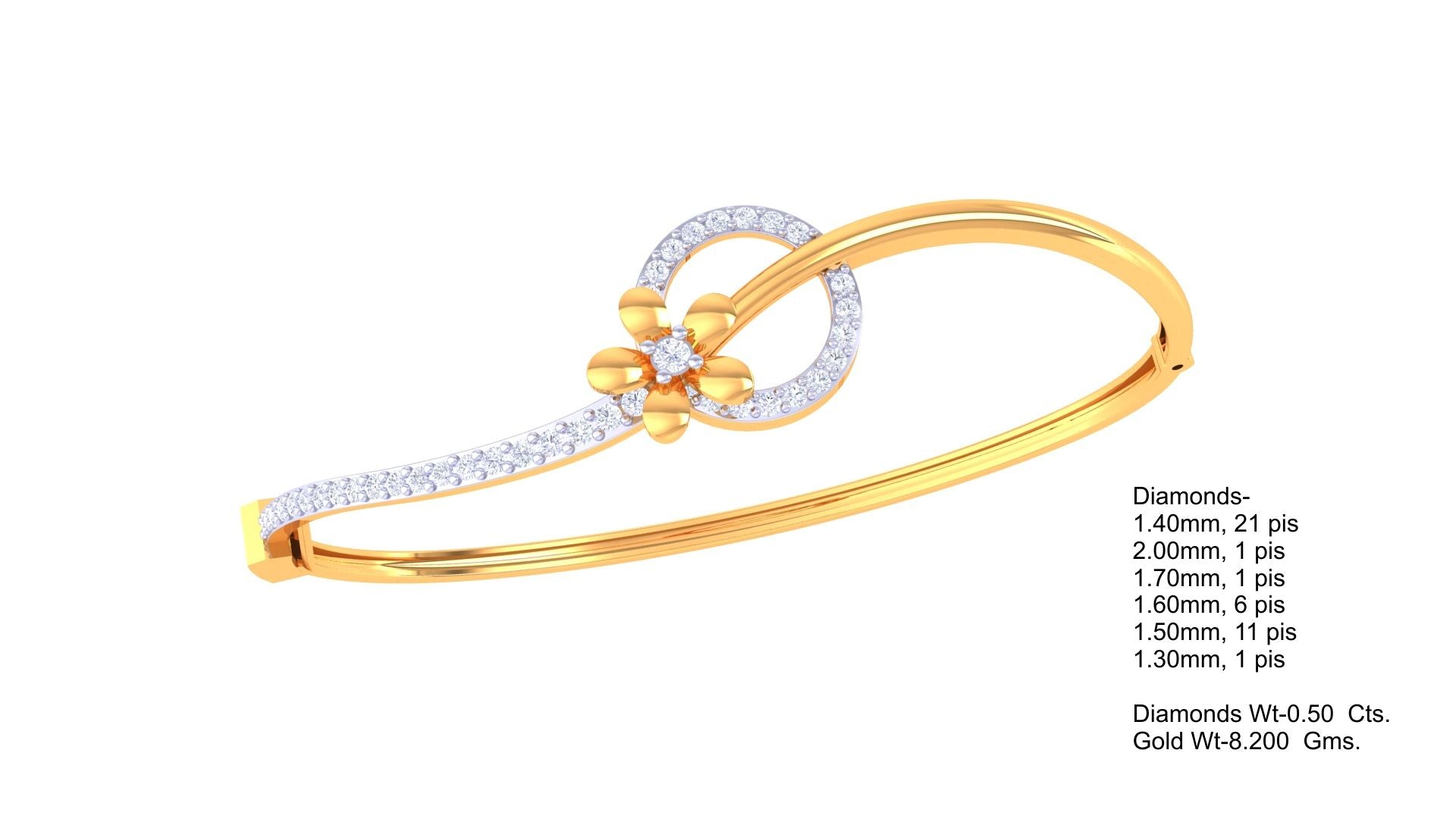 Starlit Ribbon Diamond Bangles