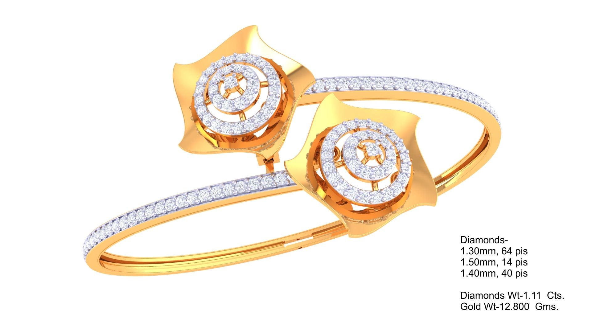 Blossom Duo Diamond Bangles
