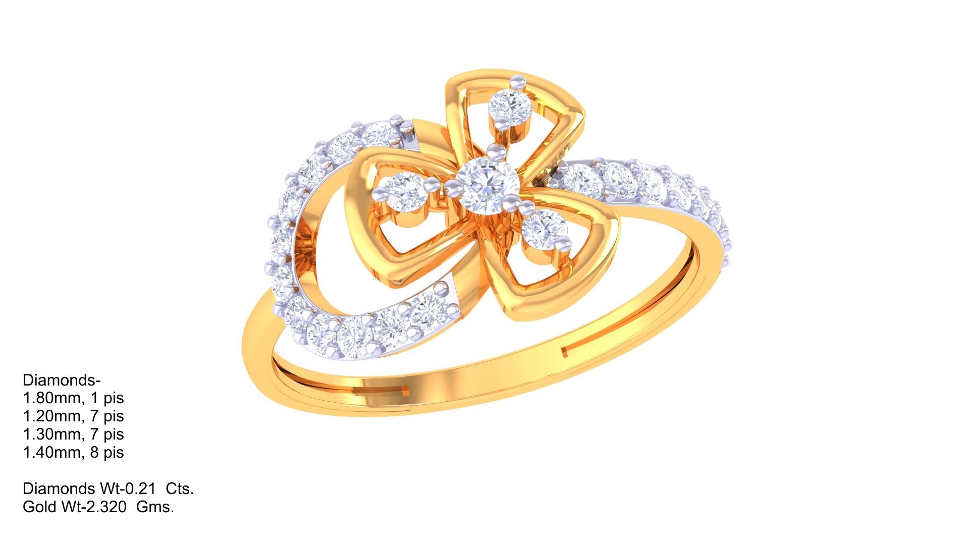 Radiant Knot Halo Designer Ring
