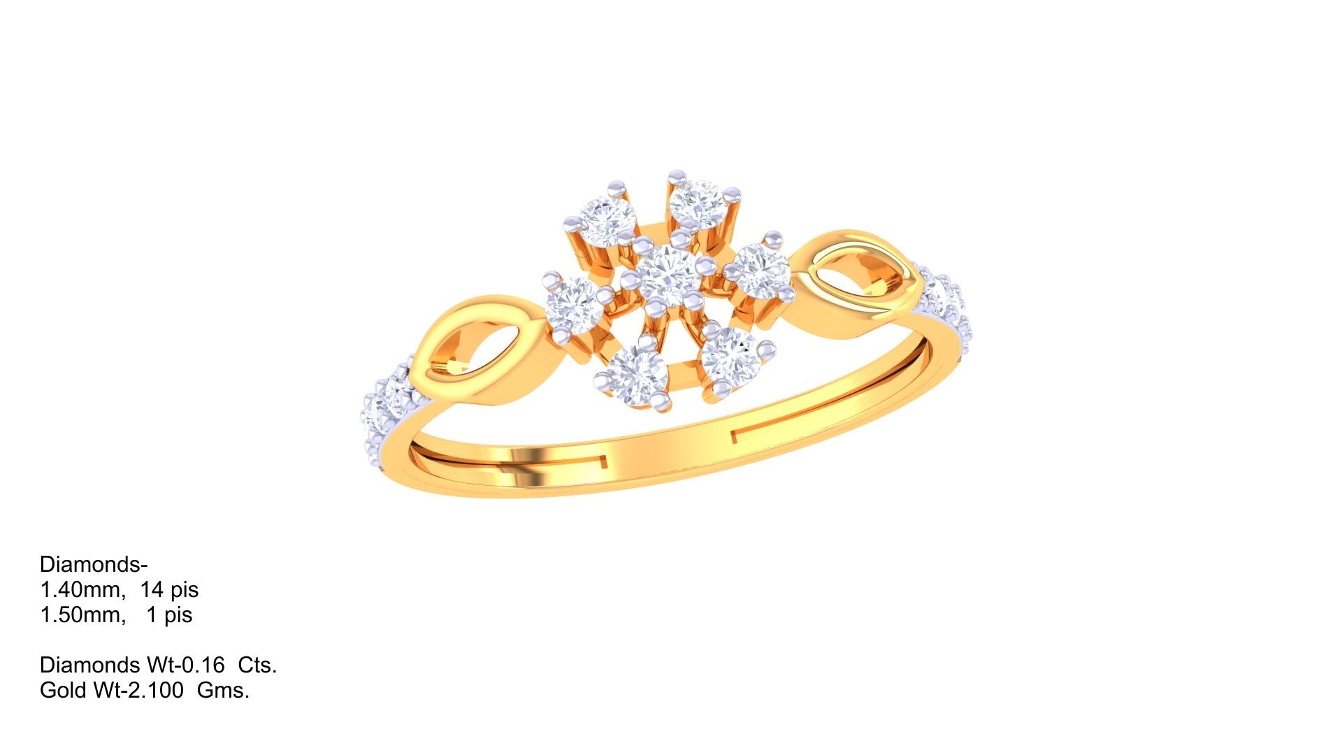 Petal Embrace Sparkle Band Ring