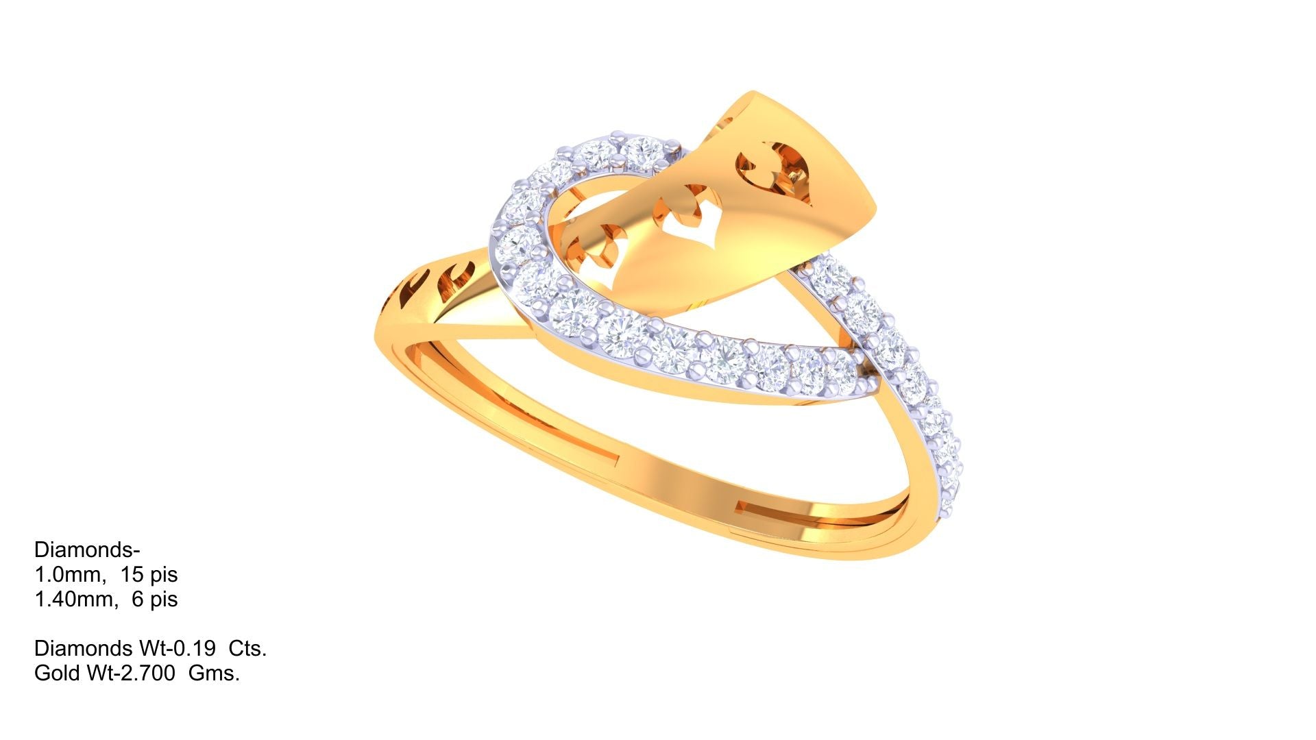 Interlaced Grace Diamond Accent Ring