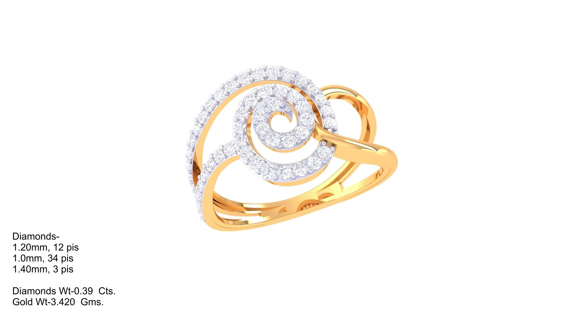 Helix Glimmer Luxe Statement Ring