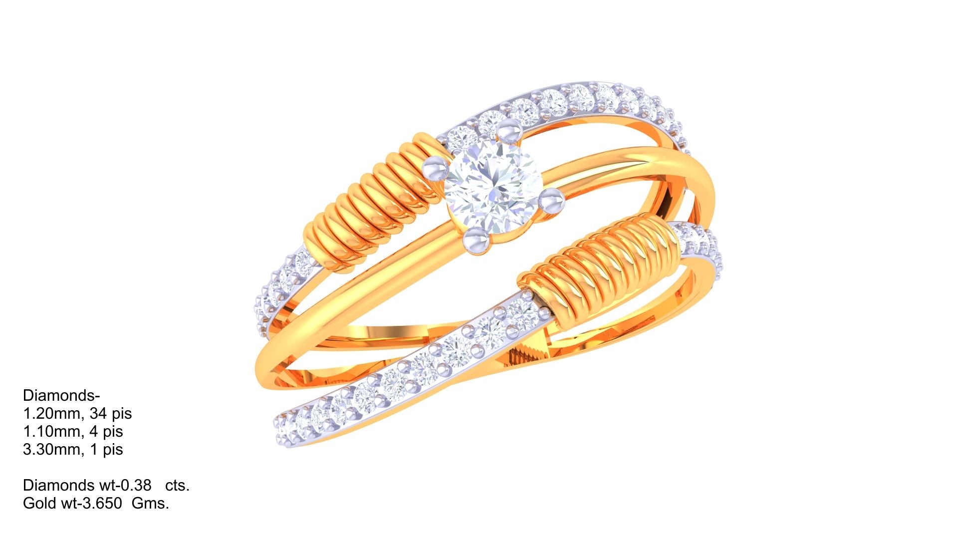 Contemporary Swirl Signature Ring