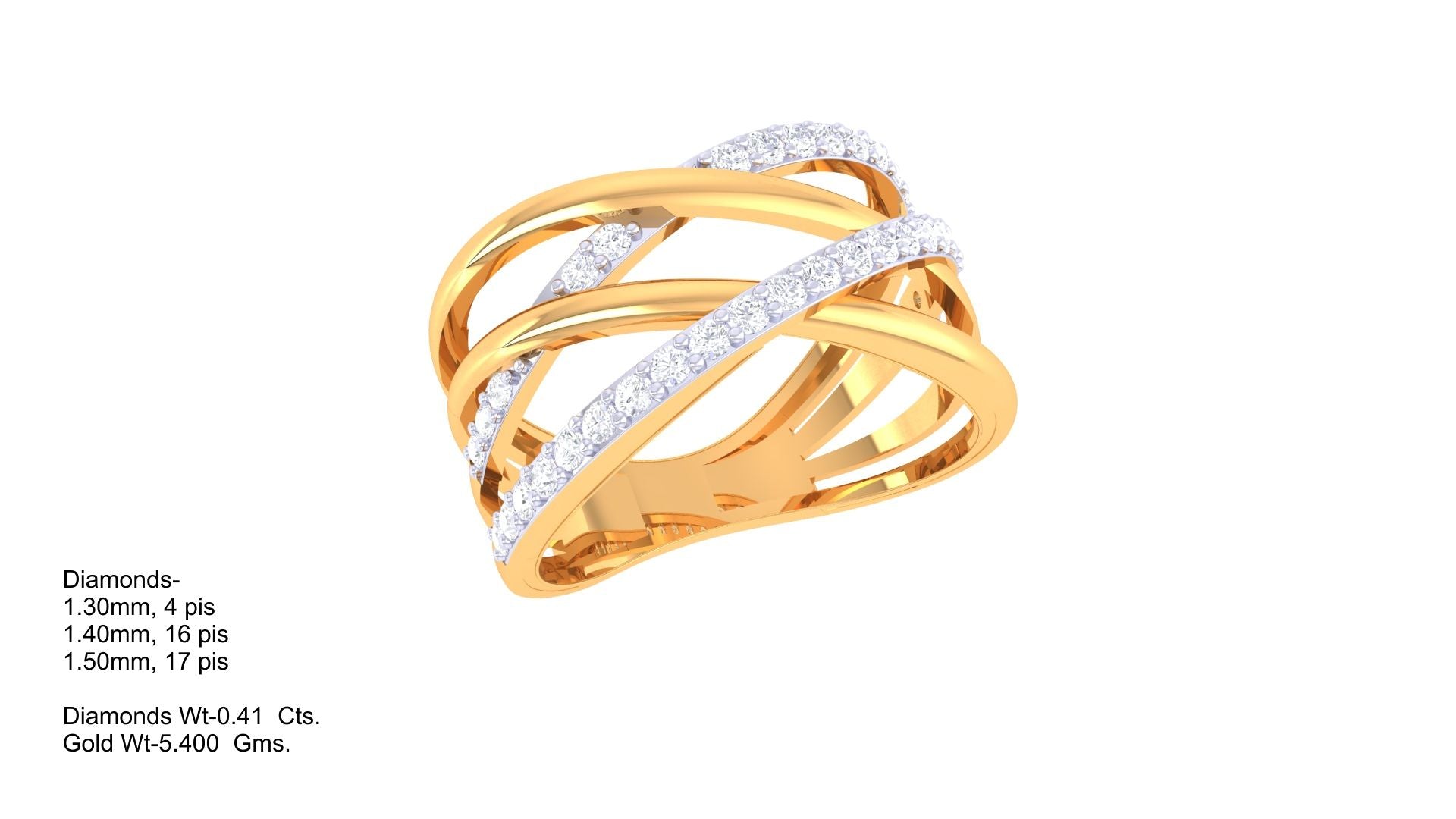 QuadraTwist Diamond Weave Band