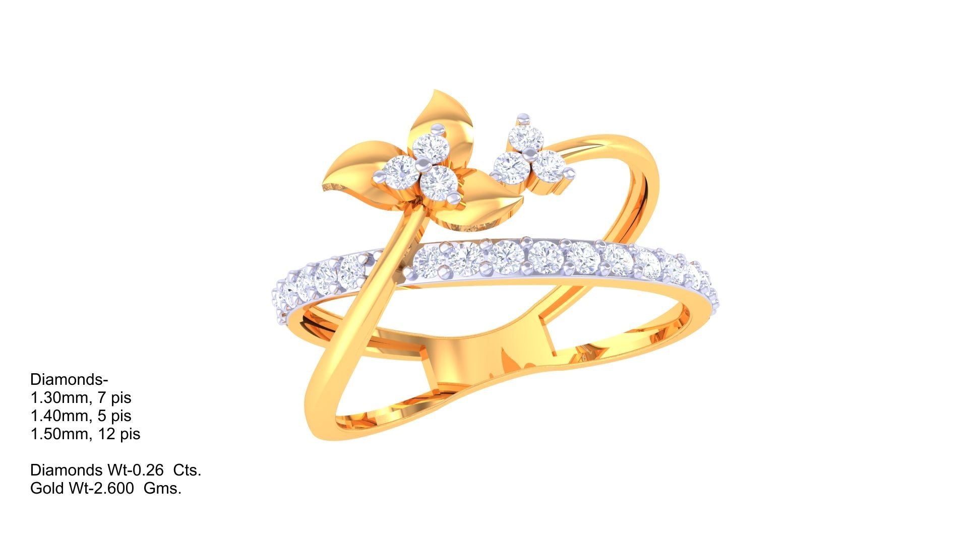 Rose Blossom Open Band Ring