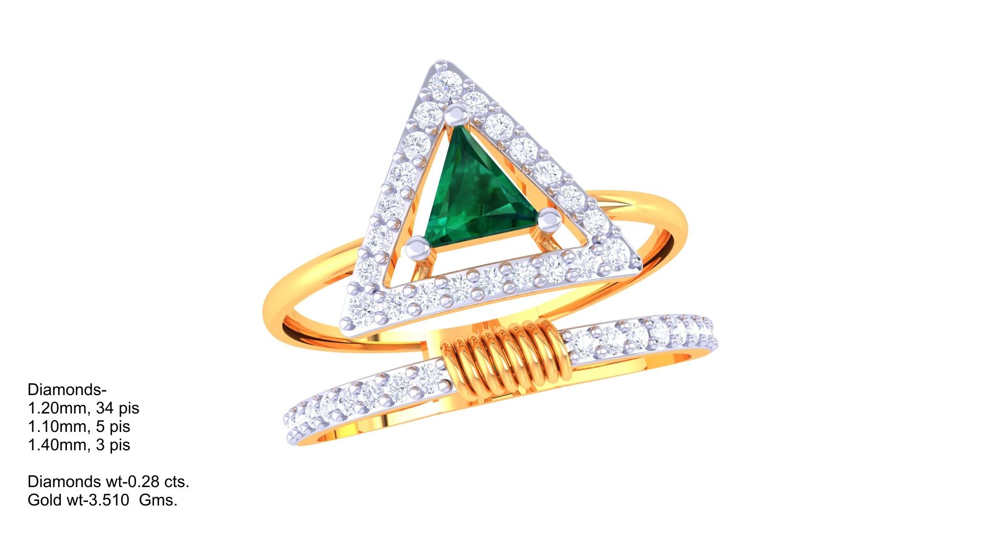 Equinox Silhouette Designer Band Ring