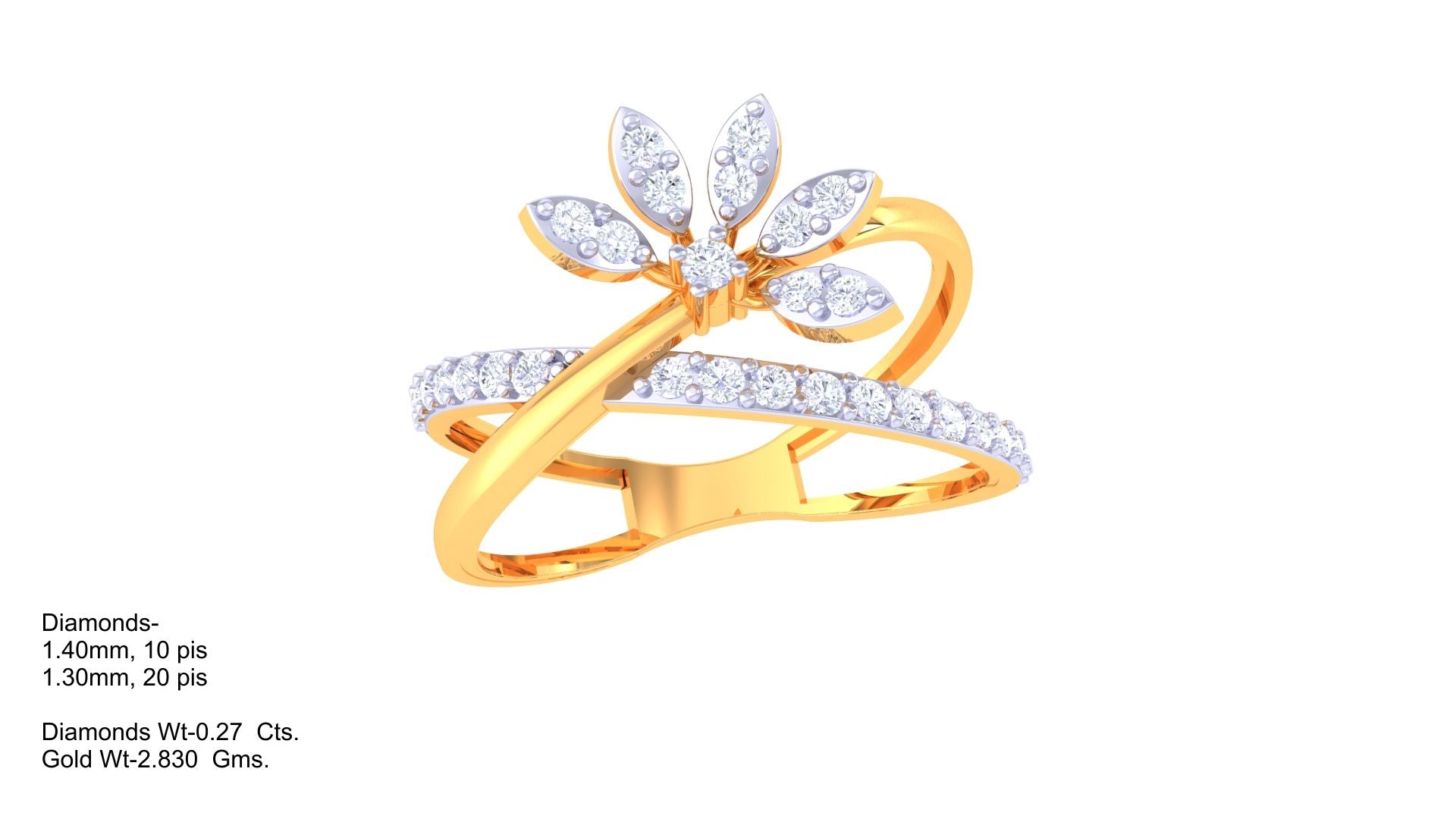 Radiant Flower Harmony Accent Ring