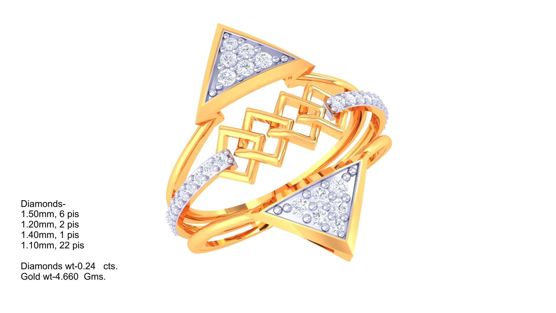 Architectural Flow Artistry Band Ring