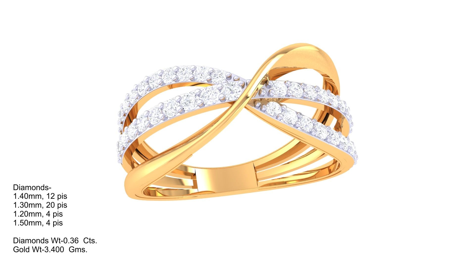 Curio Swirl Amour Diamond Band