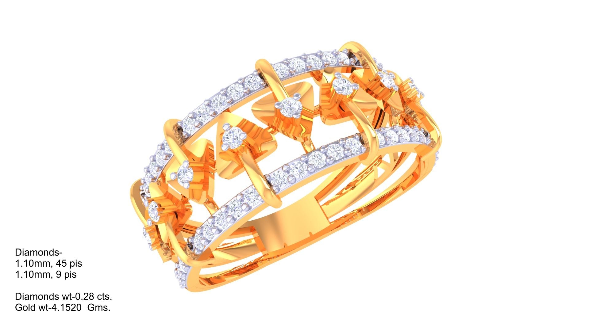 Crisscross Bar Diamond Stunner