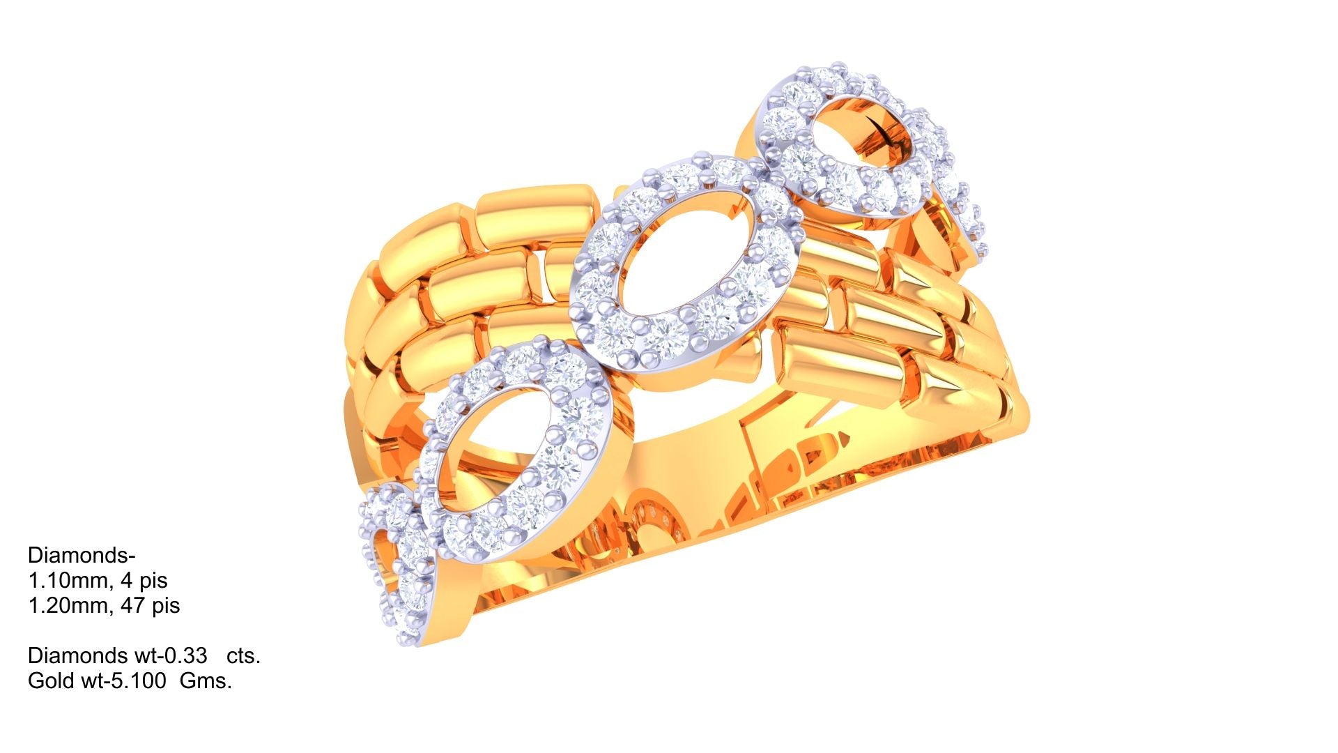 Opulent Duo Oval Sparkle Ring