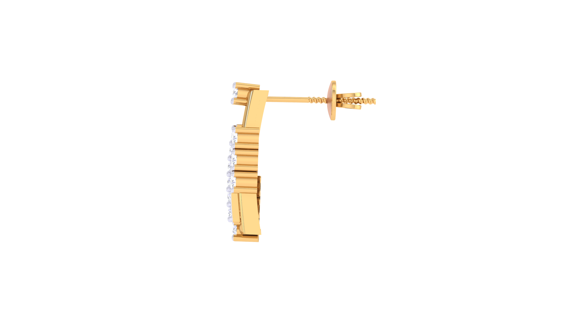 Linear Square Luxe Design Earrings