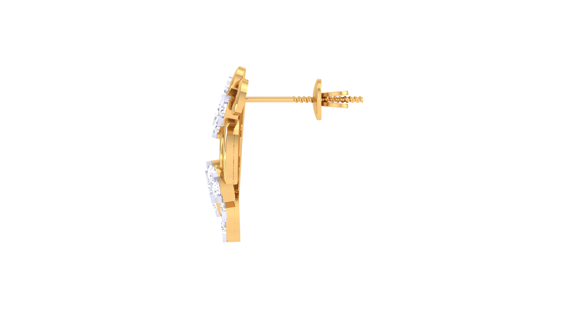 Marquise Vine Flow Accent Earrings