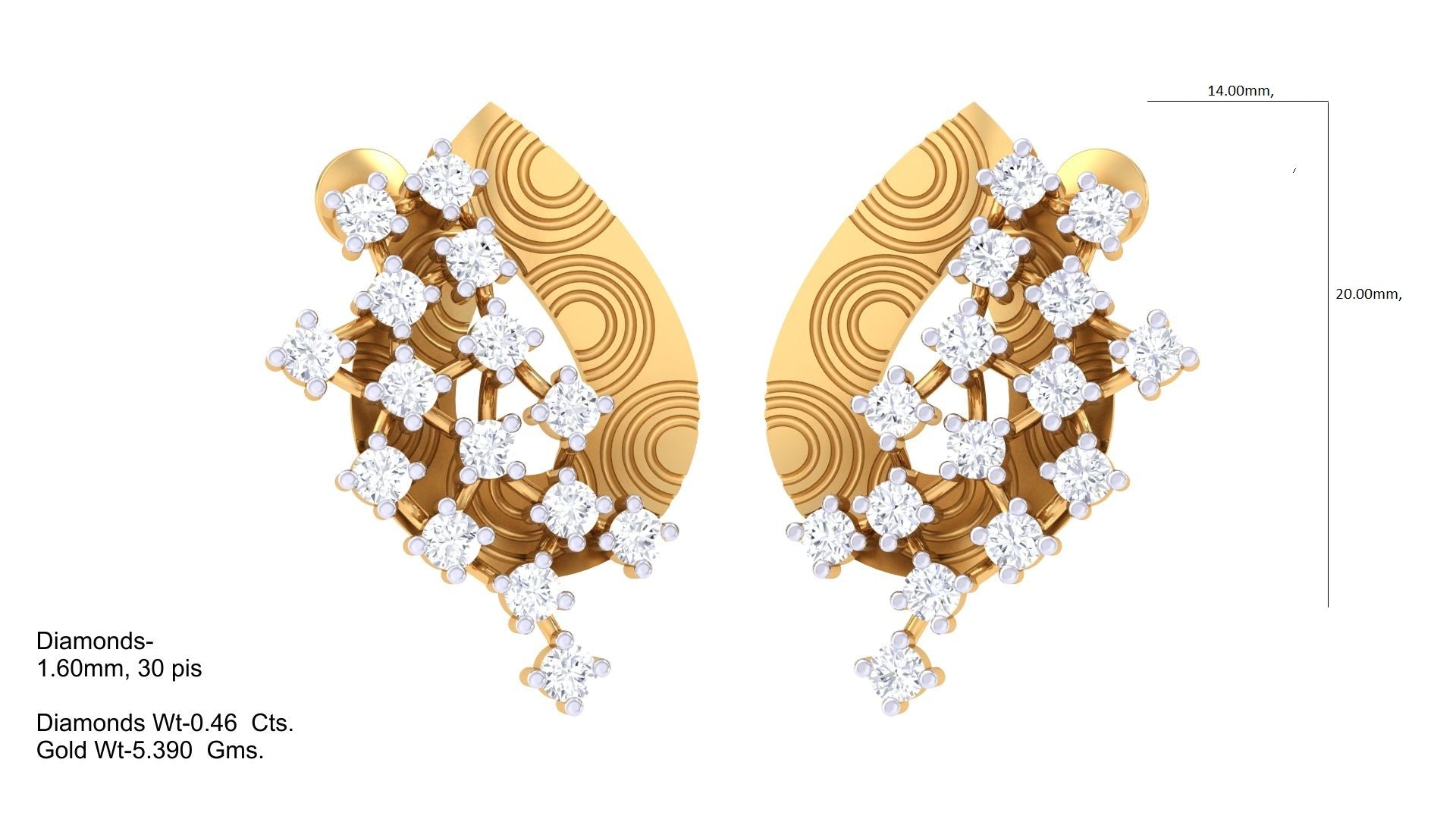Heavyweight Luxury Diamond Earrings