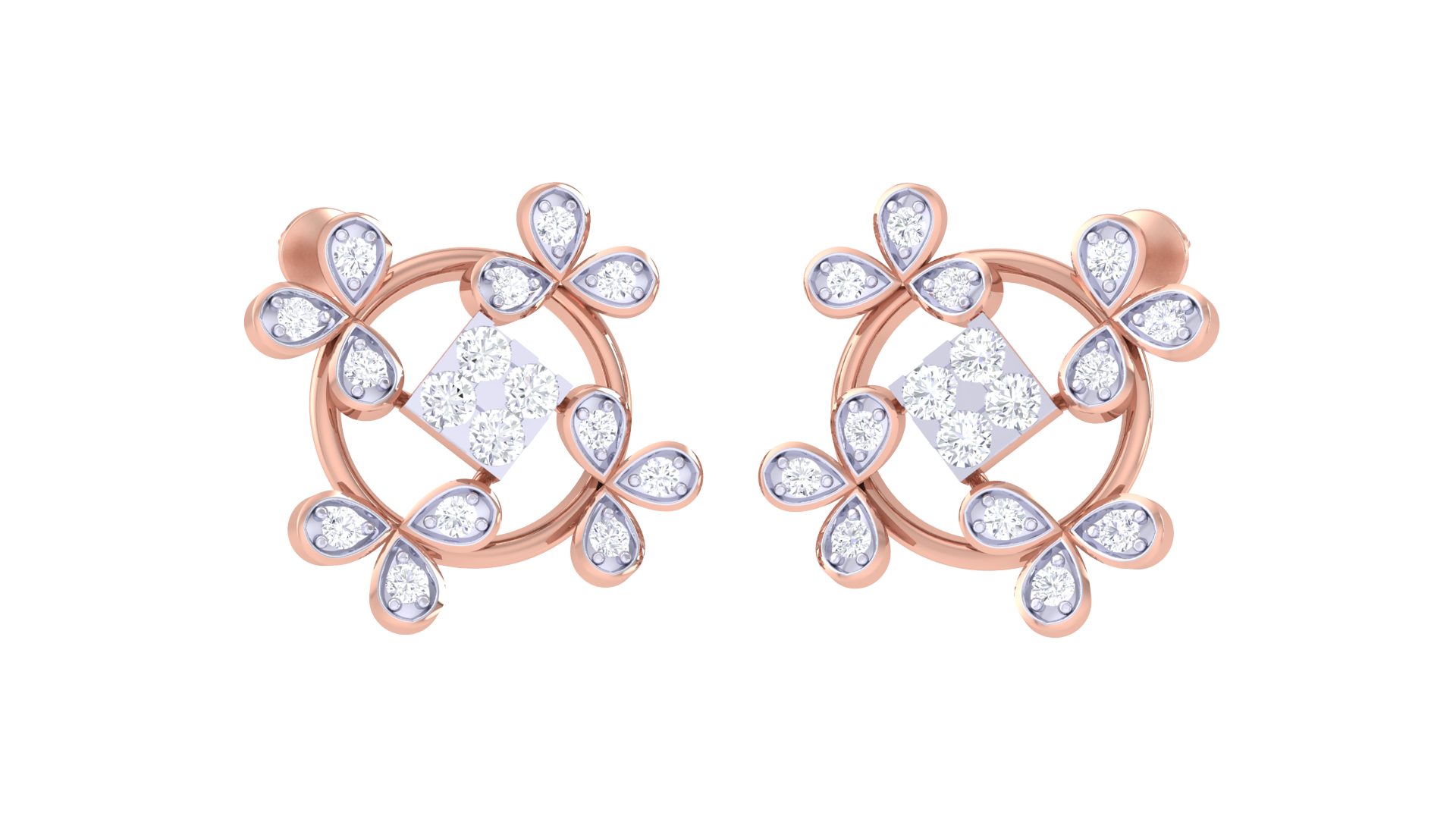 Radiant Flower Cluster Shine Earrings