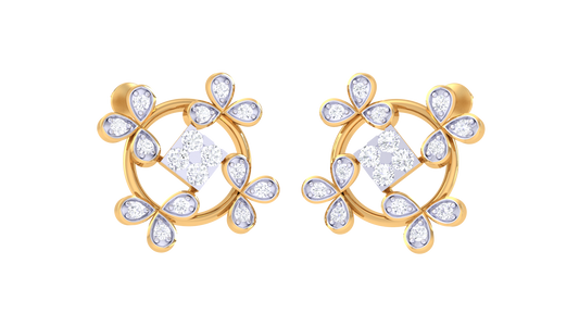 Radiant Flower Cluster Shine Earrings