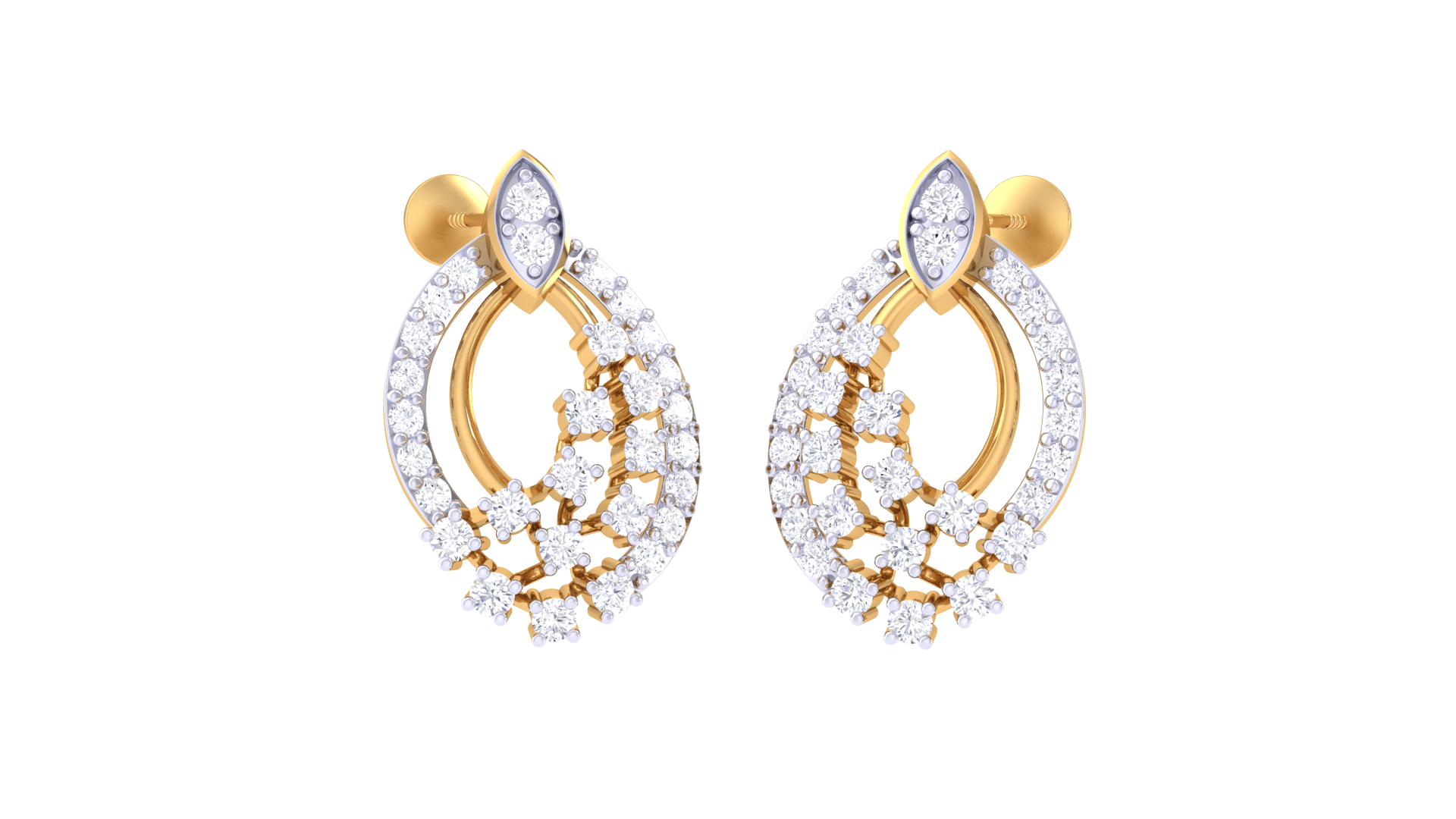Flowing Luxe Marquise Center Earrings