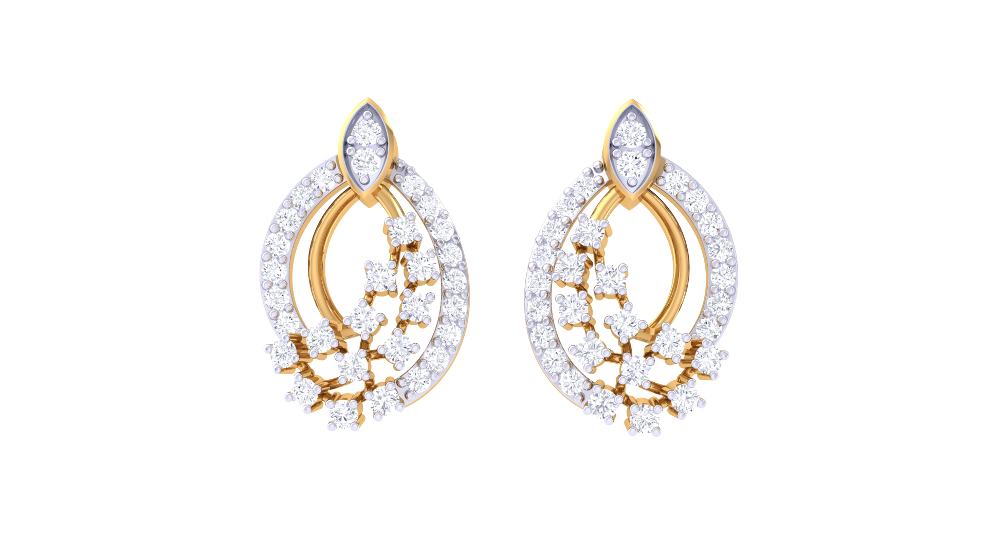 Flowing Luxe Marquise Center Earrings
