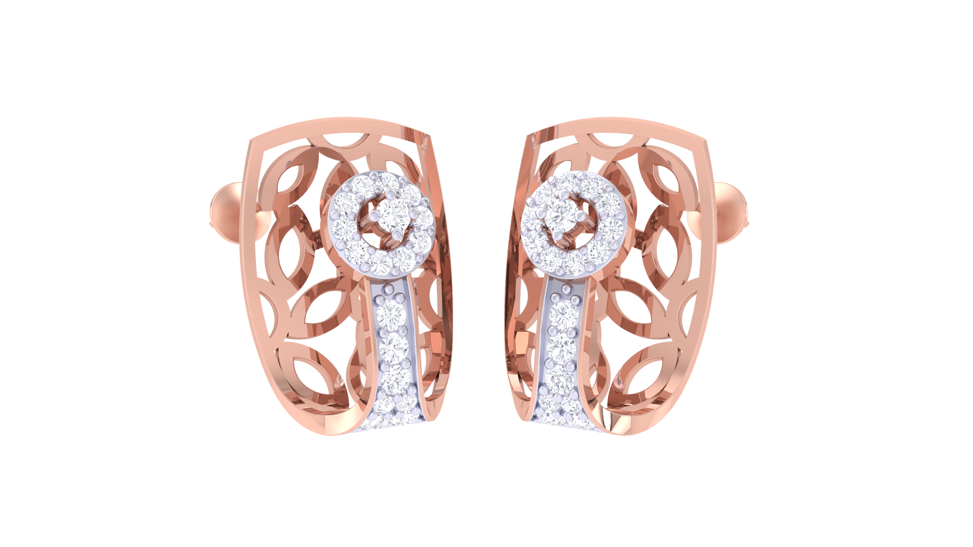 Elegant Cutout Garden Glow Earrings