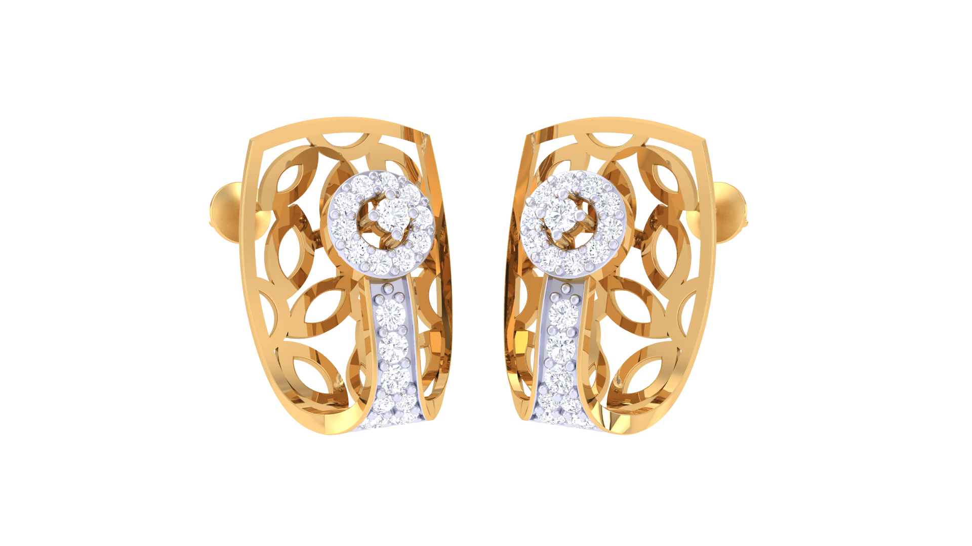 Elegant Cutout Garden Glow Earrings