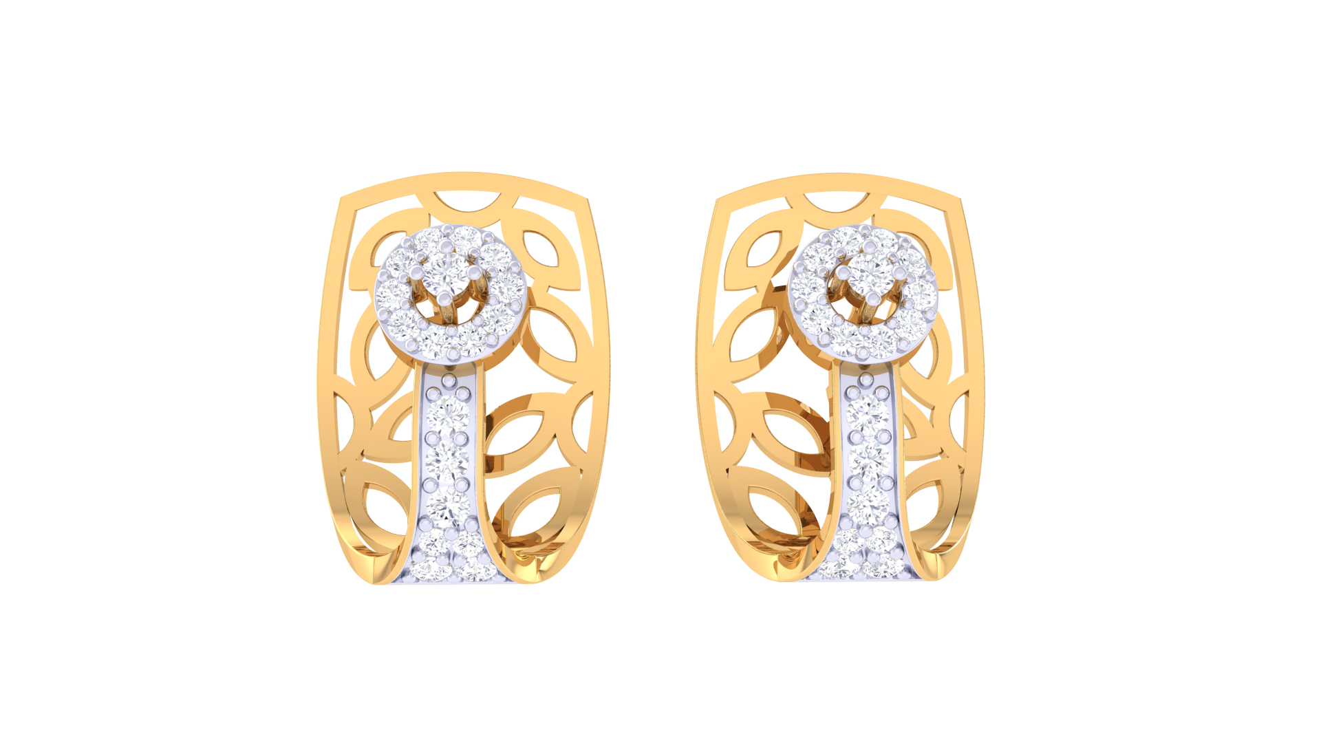 Elegant Cutout Garden Glow Earrings