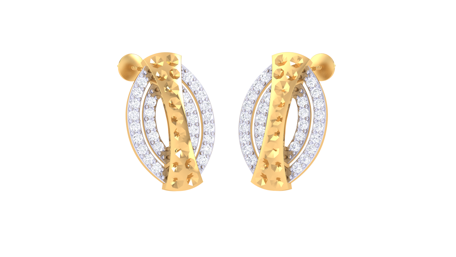 Radiant Dots Enclosed Elegance Earrings