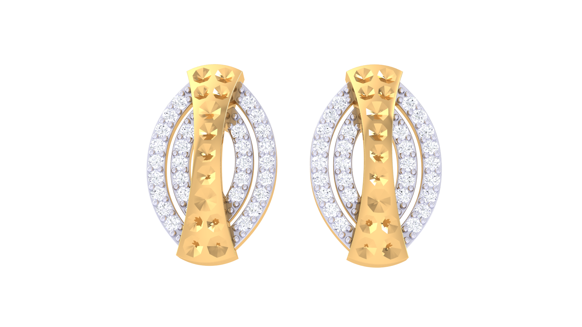 Radiant Dots Enclosed Elegance Earrings