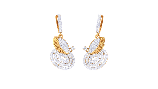 Bloom Crest Harmony Hoop Earrings