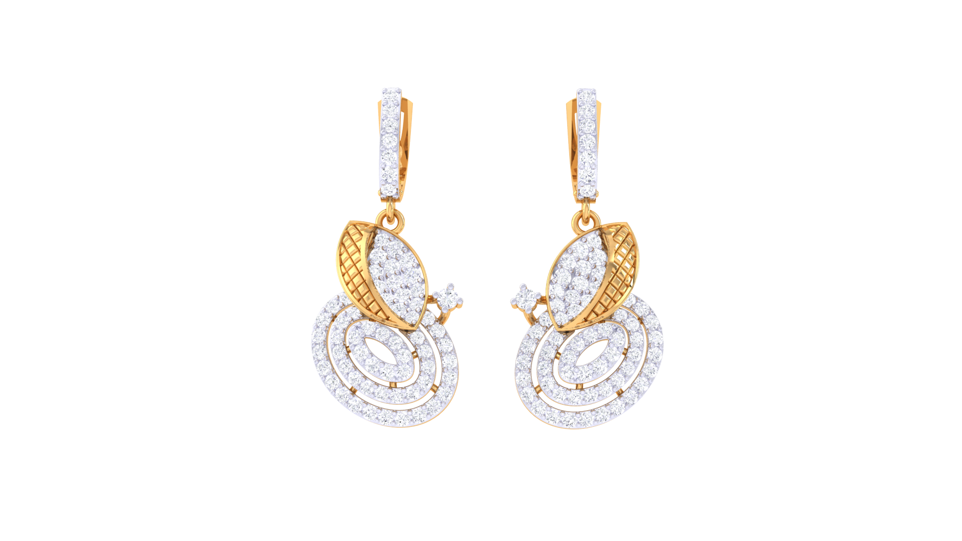 Bloom Crest Harmony Hoop Earrings
