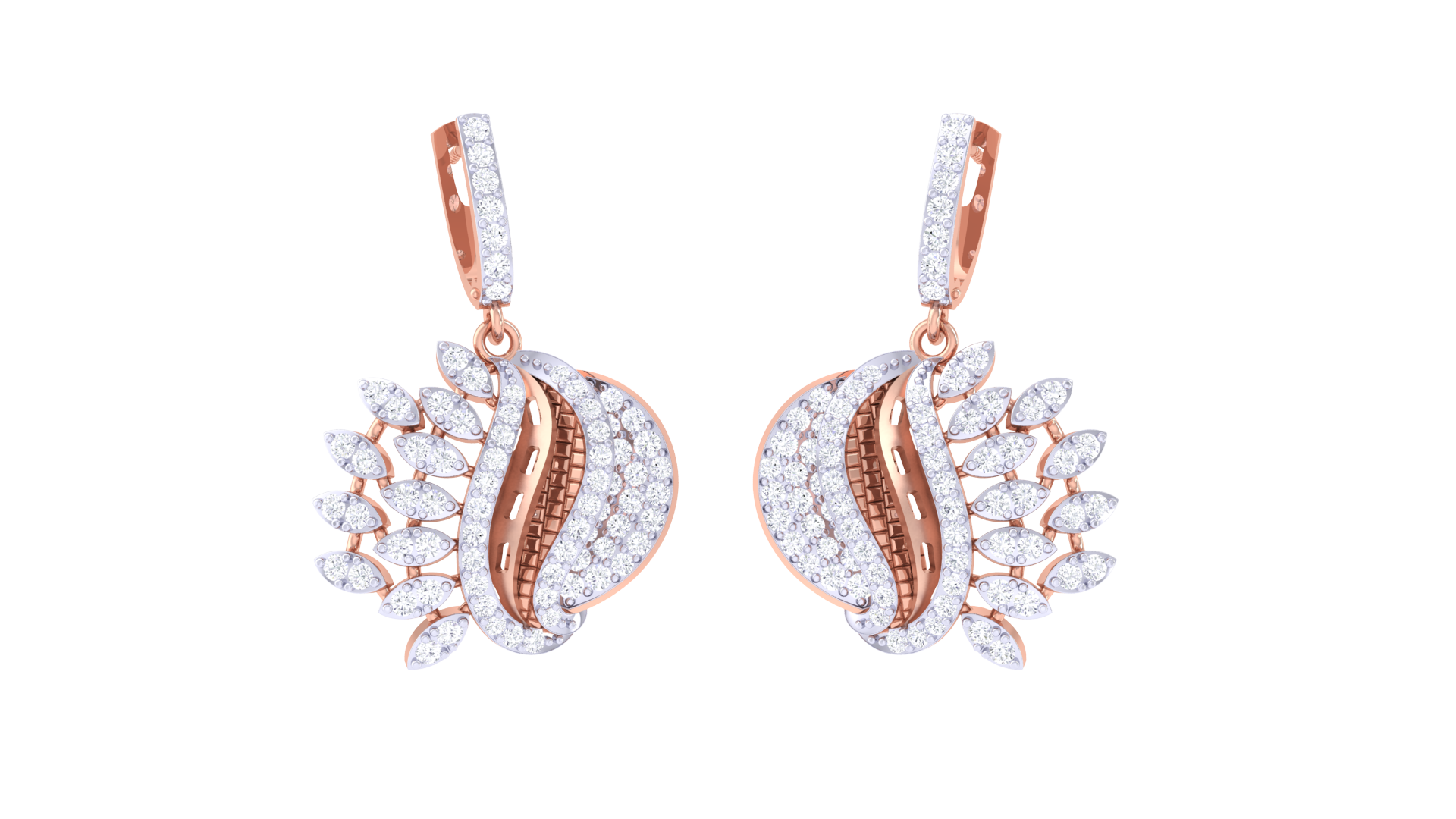 Cascade Marquise Petal Earrings