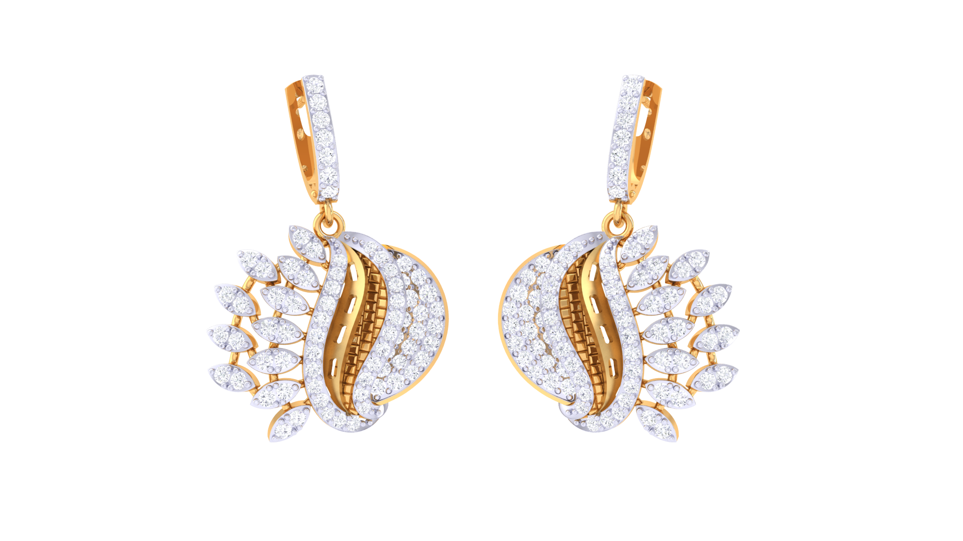 Cascade Marquise Petal Earrings