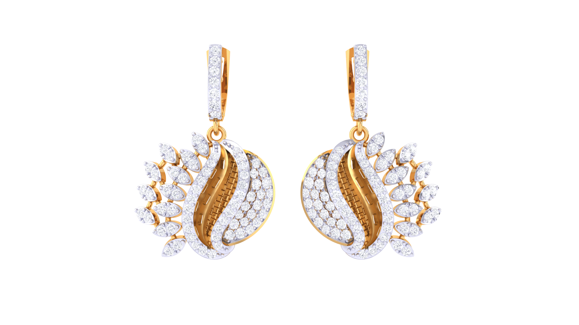 Cascade Marquise Petal Earrings