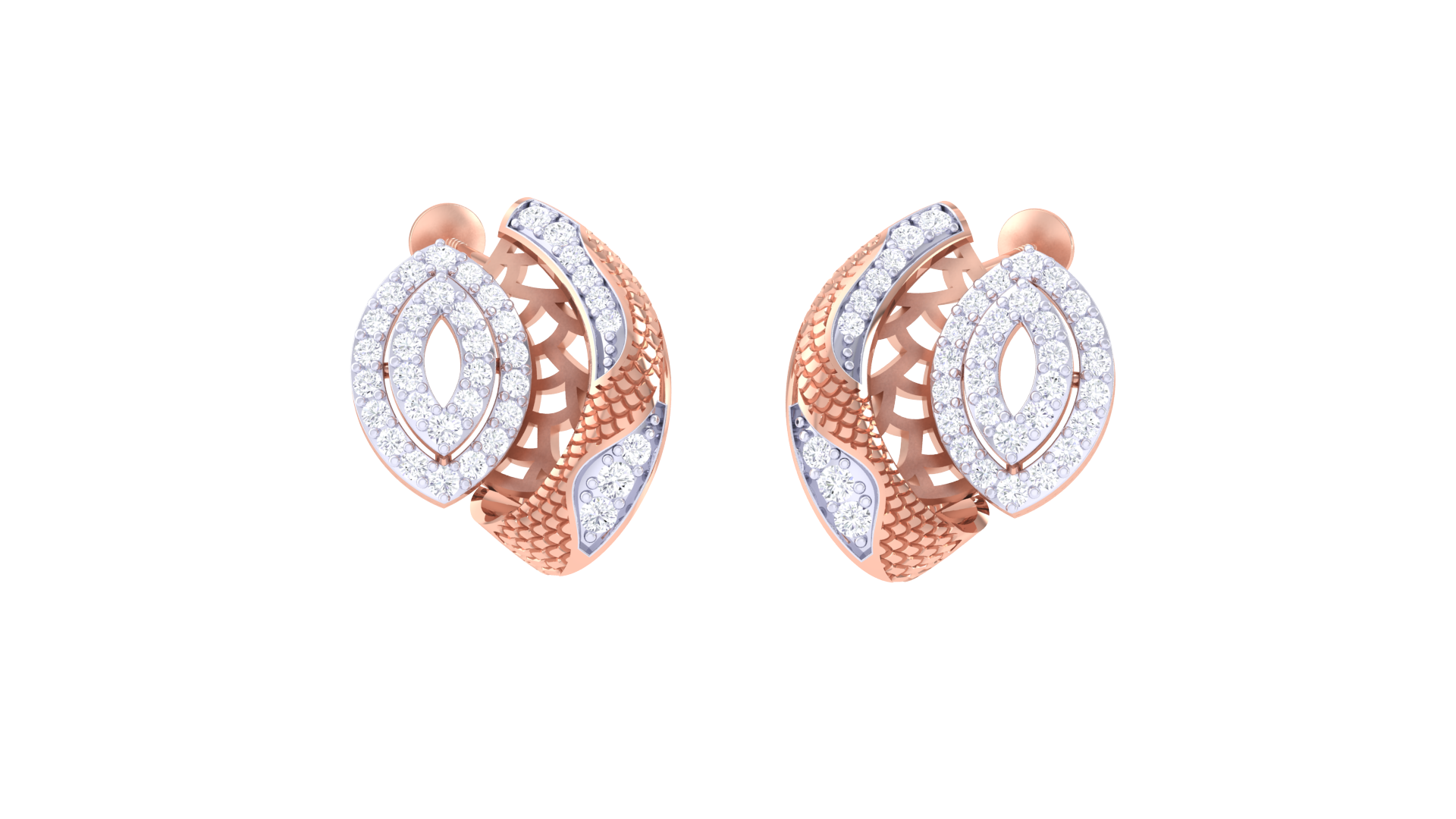 Opulent Oval Eye Earrings