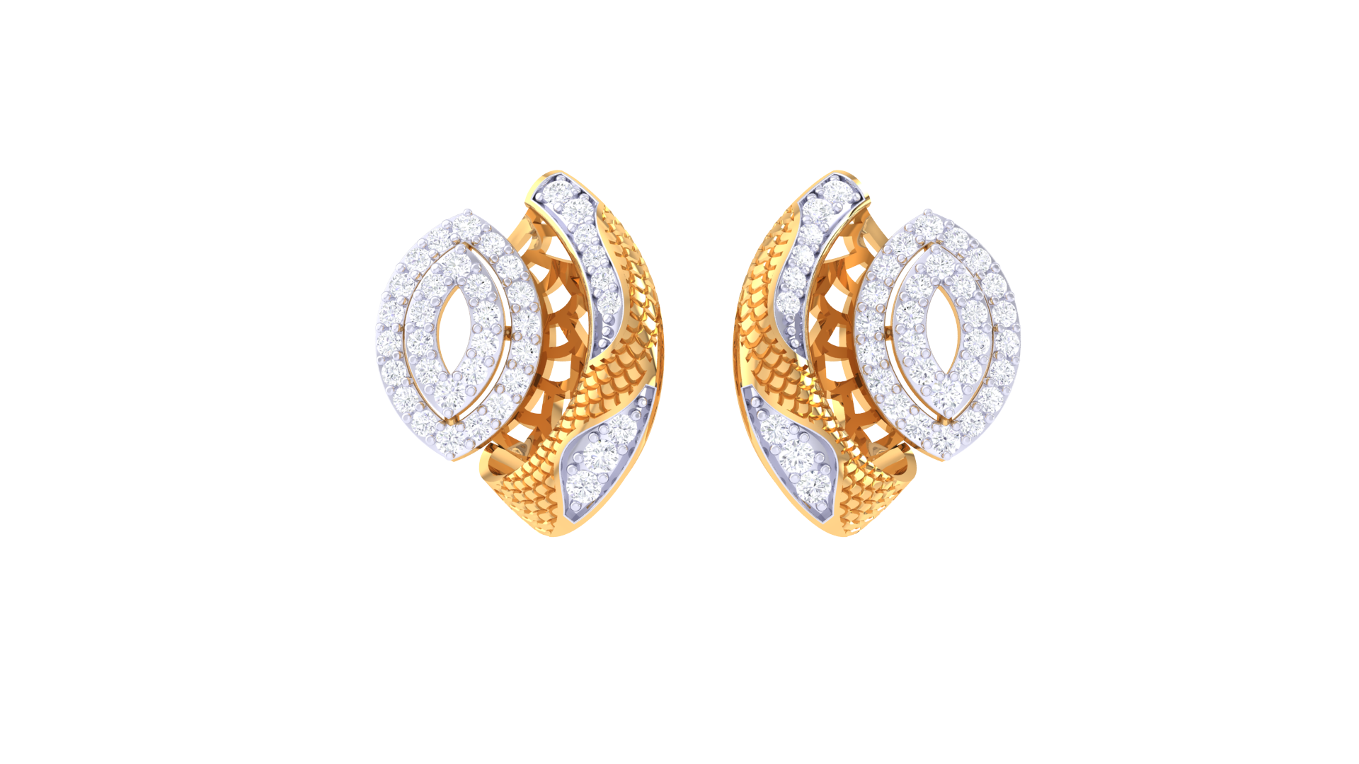 Opulent Oval Eye Earrings