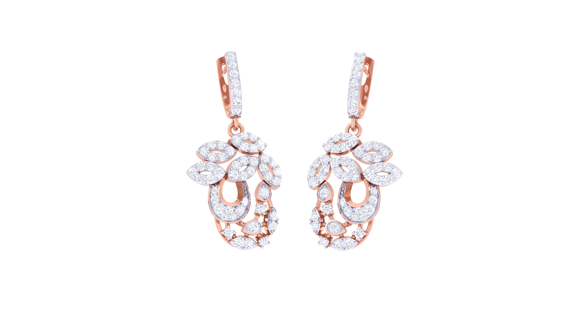 Marquise Bloom Drop Earrings