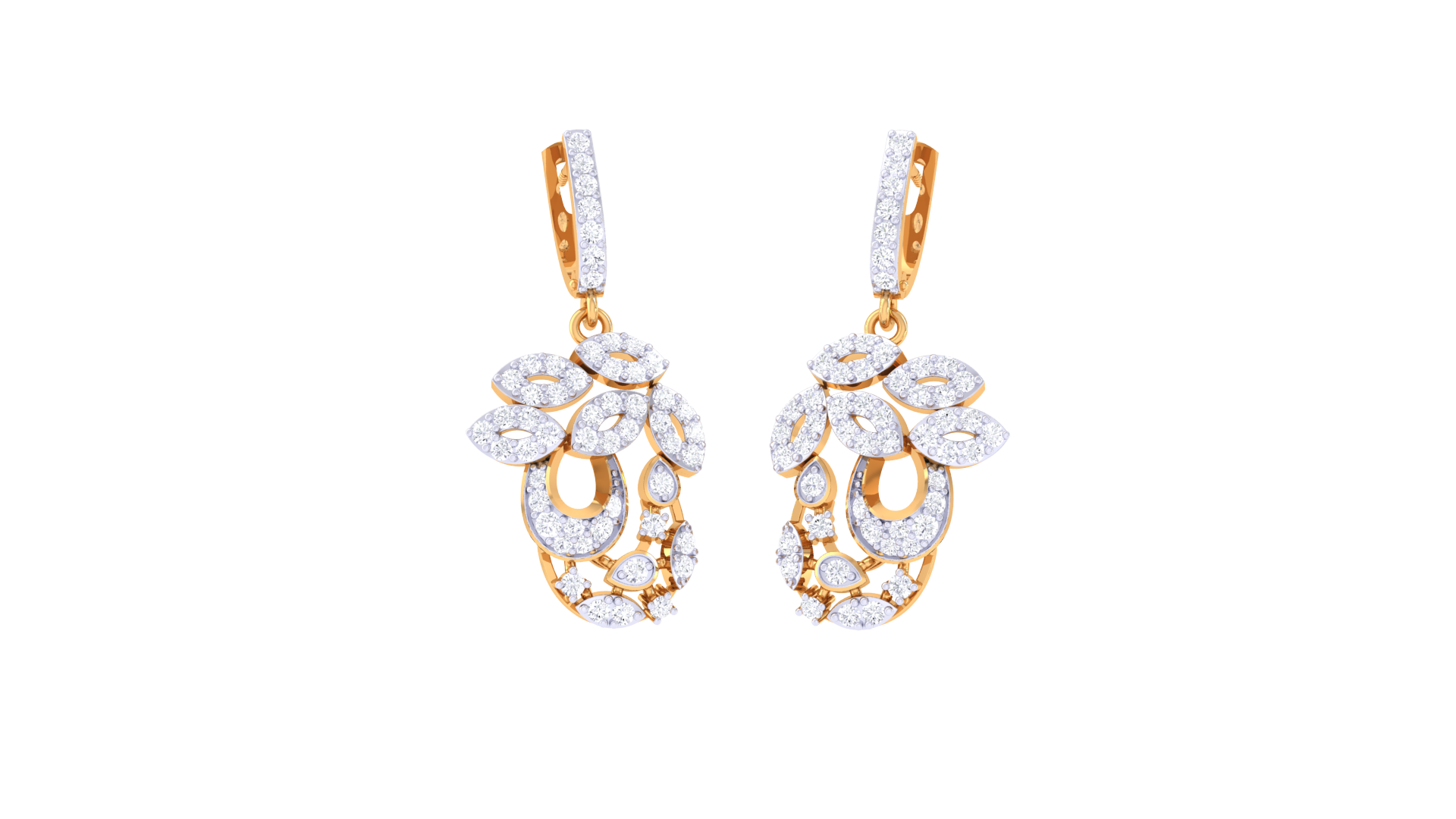 Marquise Bloom Drop Earrings
