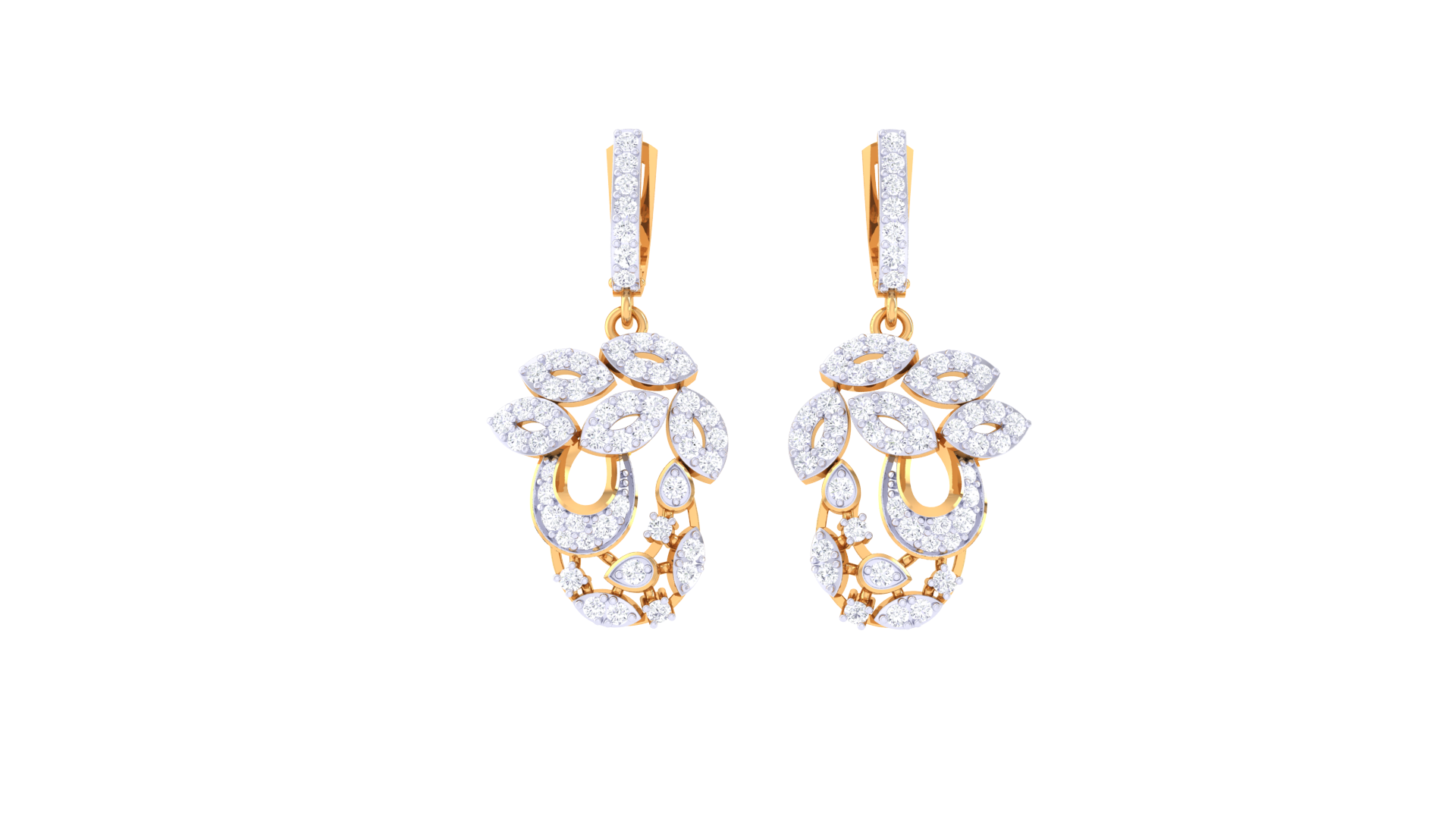 Marquise Bloom Drop Earrings