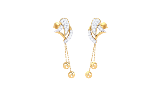 Modern Petal Cascade Earrings
