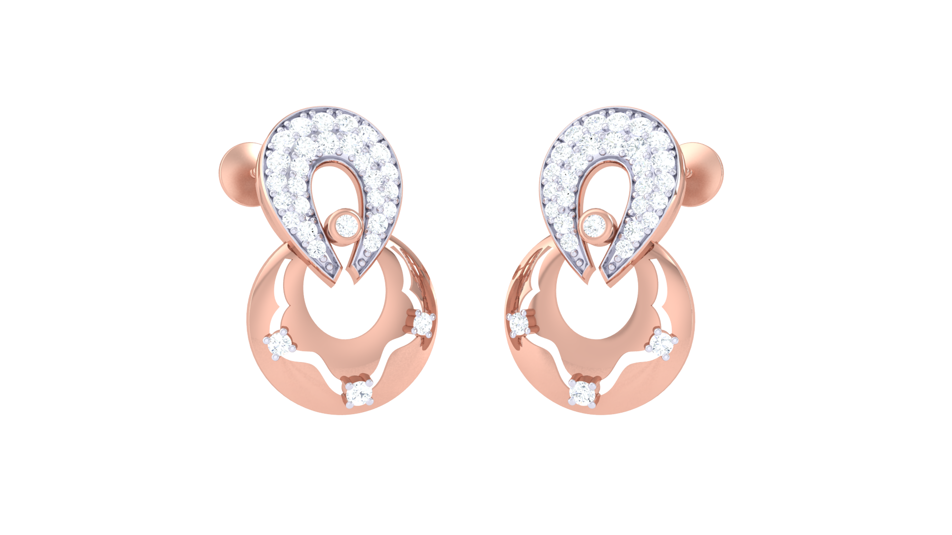 Luxurious Diamond Teardrop Earrings