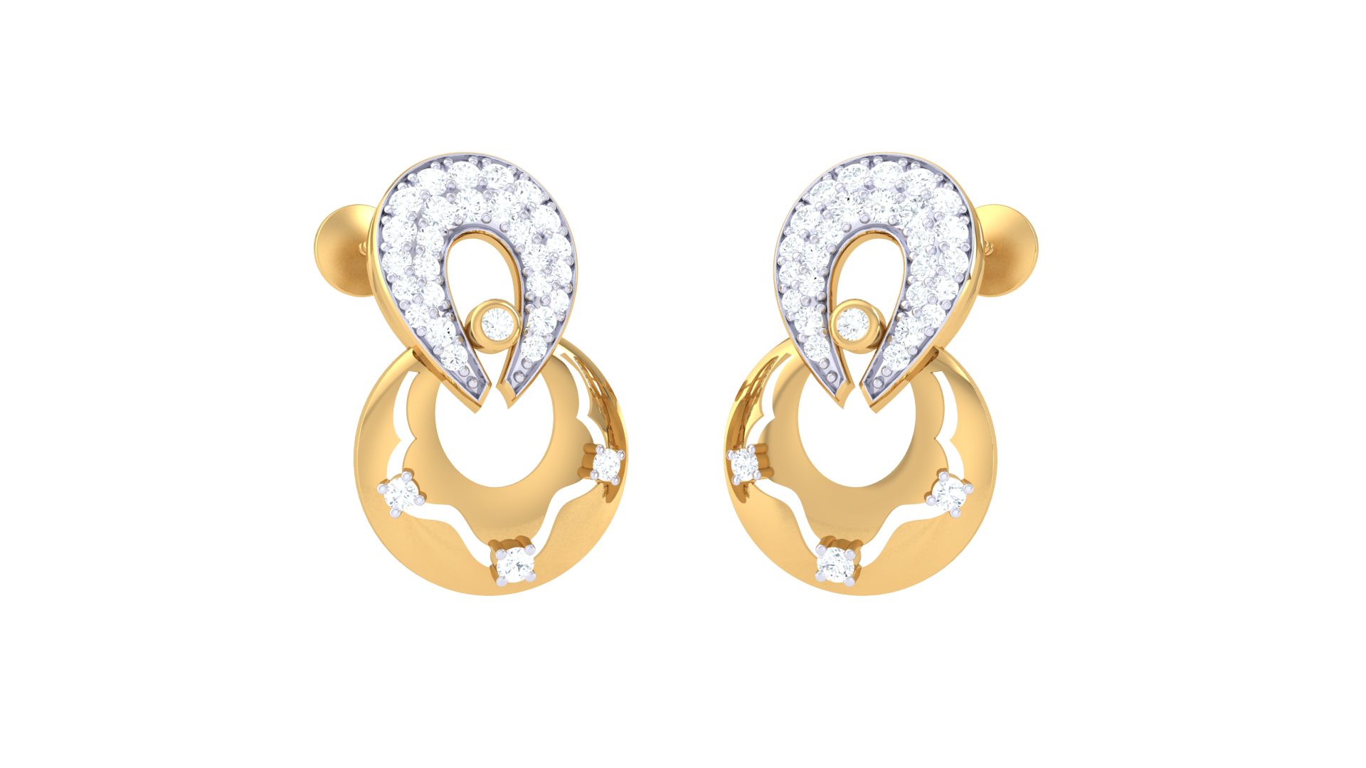 Luxurious Diamond Teardrop Earrings
