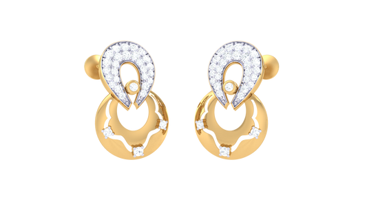 Luxurious Diamond Teardrop Earrings