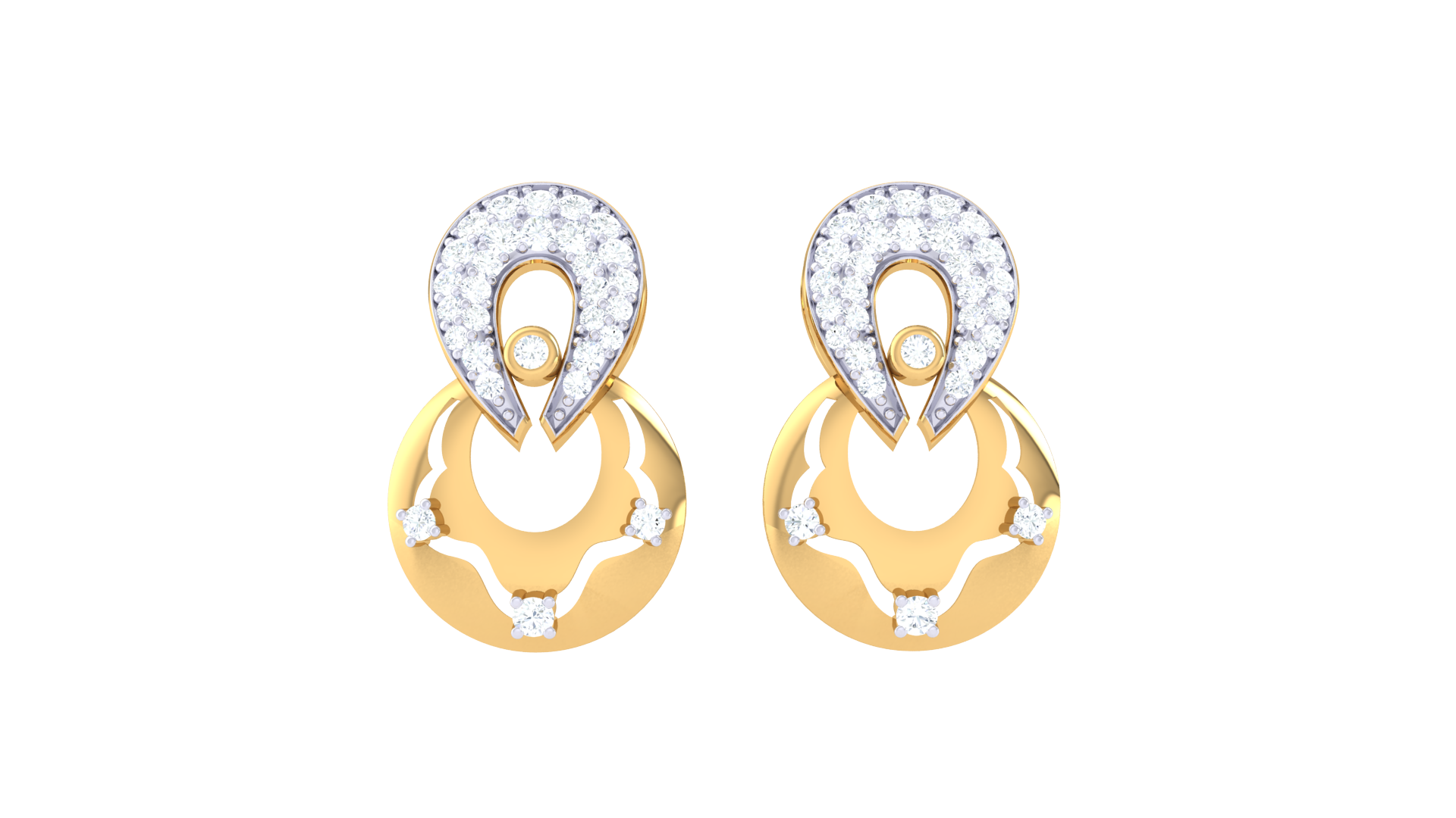 Luxurious Diamond Teardrop Earrings