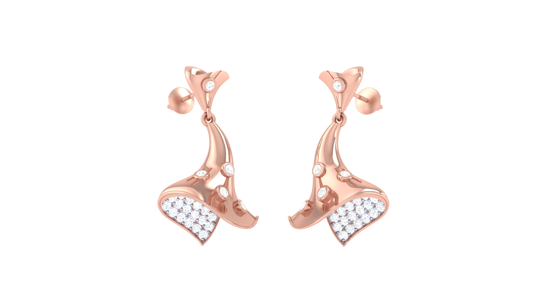 Radiant Leaf Cascade Earrings