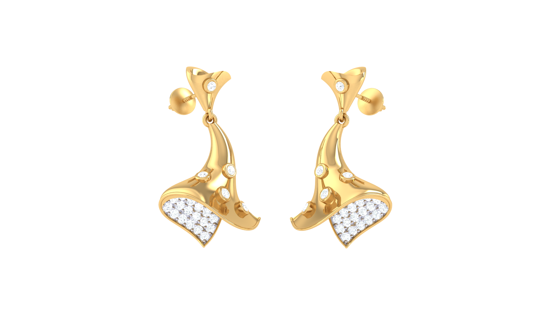Radiant Leaf Cascade Earrings