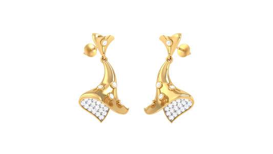 Radiant Leaf Cascade Earrings